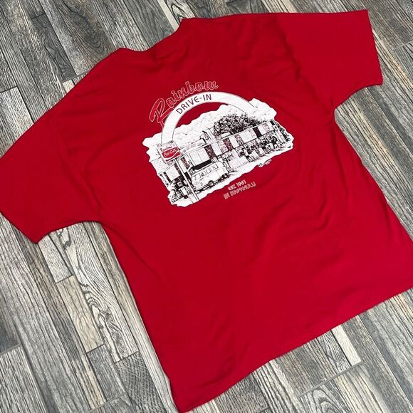 ๐๏ธโ๏ธ๐โโ๏ธ HAWAII NOSTALGIA Surf Rainbow Drive In Maui Vintage Look T-Shirt Sz 2 - Picture 5 of 10